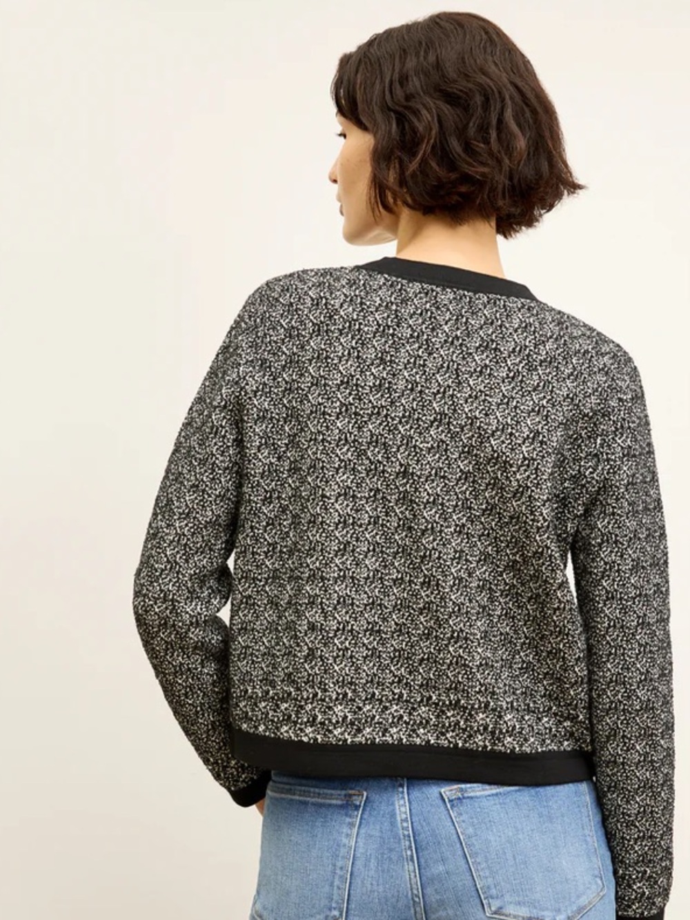 M.M.Lafleur Evangeline Lady Knit Jardigan Sweater Blazer Cardigan Jacket Small - Picture 4 of 12